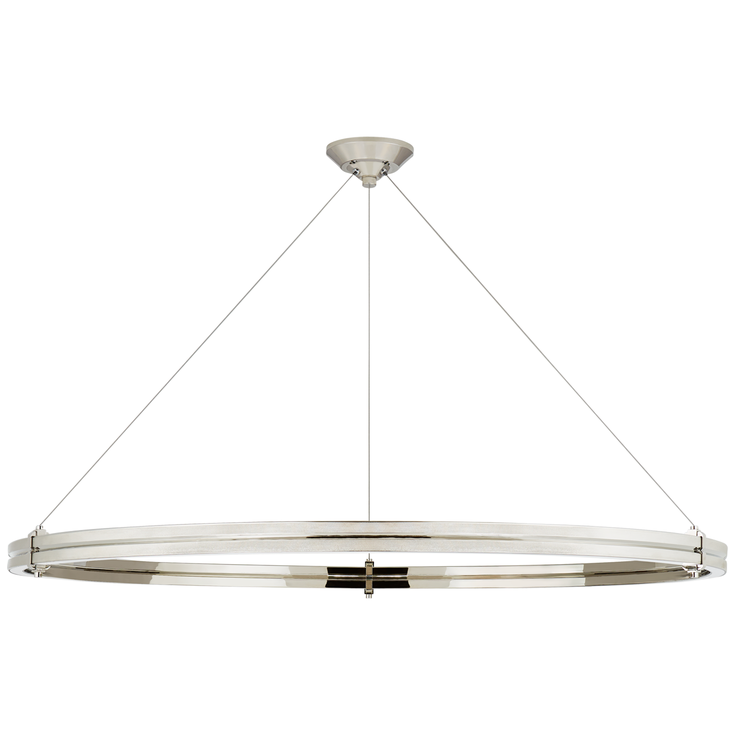 Paxton 48" Ring Chandelier - Polished Nickel Finish