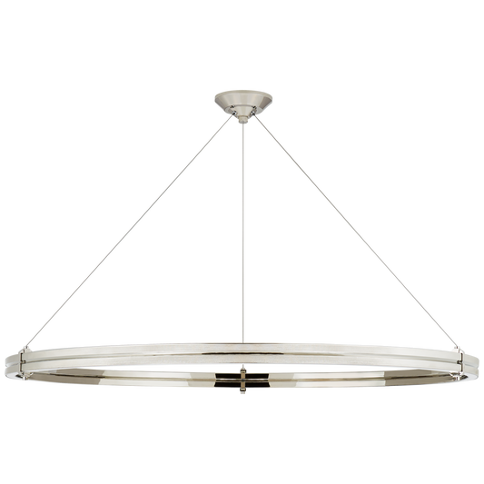 Paxton 48" Ring Chandelier - Polished Nickel Finish