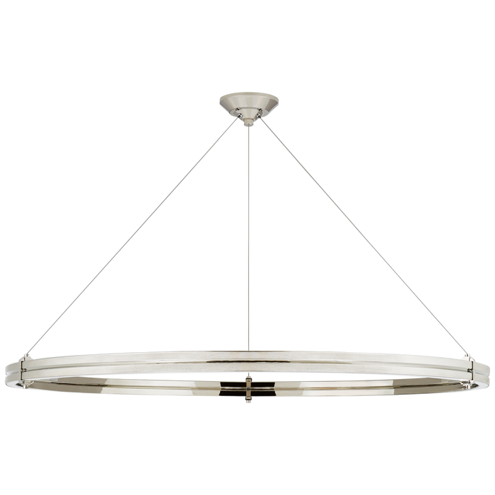 Paxton 48" Ring Chandelier - Polished Nickel Finish