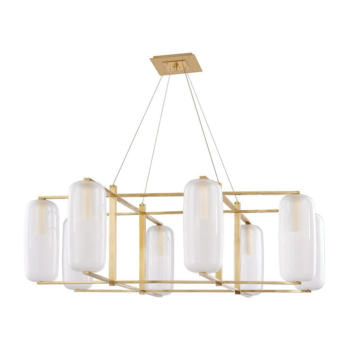 Pebble Large Chandelier - Aged Brass