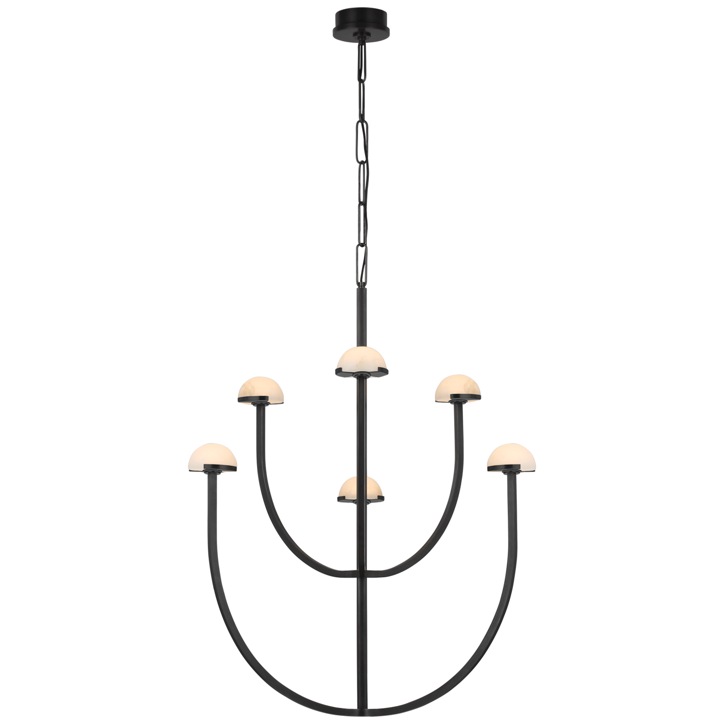 Pedra Medium Chandelier Bronze Finish