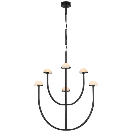 Pedra Medium Chandelier Bronze Finish