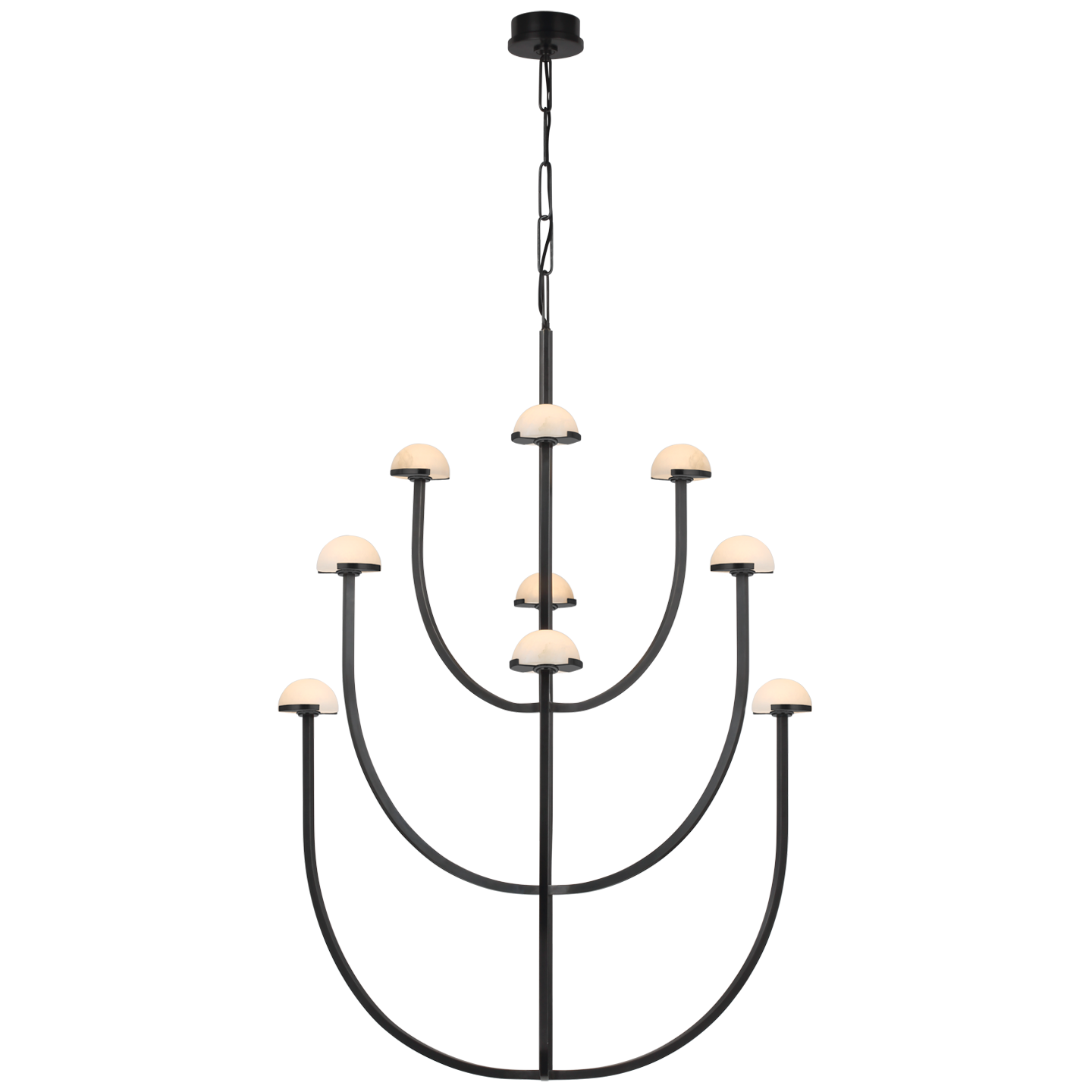 Pedra Large Chandelier Bronze Finish