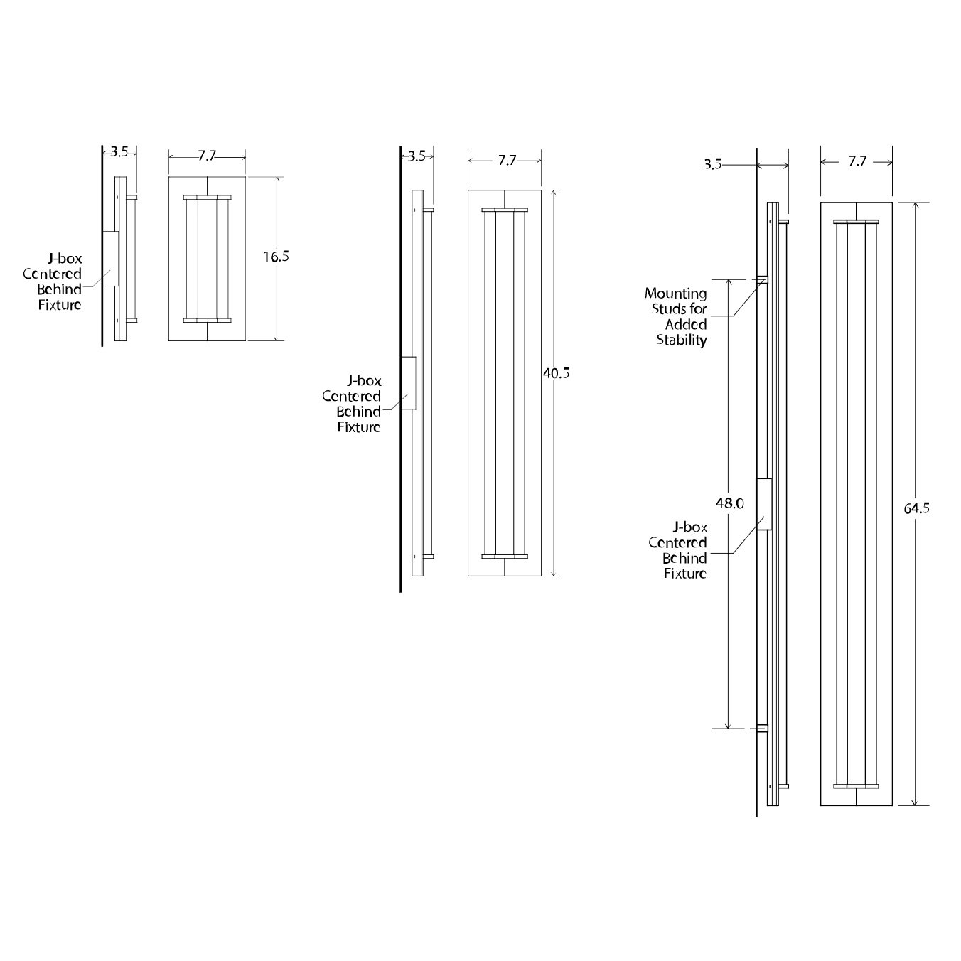 Penna LED Sconce - Diagram