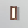 Load image into Gallery viewer, Penna 16" LED Sconce - Walnut/Brushed Brass Finish
