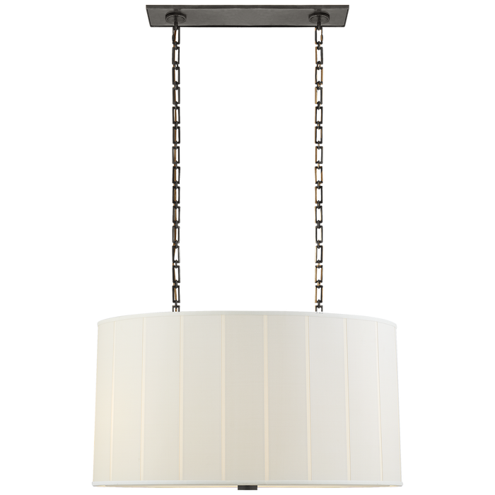 Perfect Pleat Oval Hanging Shade Bronze