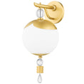 Load image into Gallery viewer, Perla Wall Sconce - Aged Brass Finish
