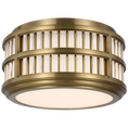 Load image into Gallery viewer, Perren Small Flush Mount - Natural Brass Finish
