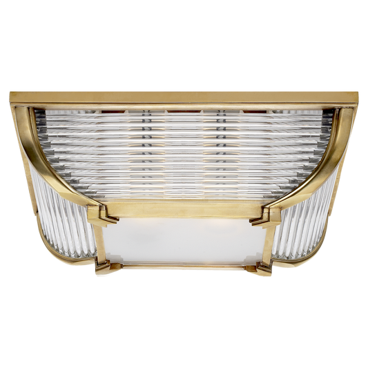 Perry Large Flush Mount - Natural Brass