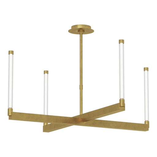Phobos Large Chandelier - Natural Brass Finish