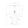 Load image into Gallery viewer, Phoebe Stacked Table Lamp - Diagram
