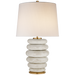 Phoebe Stacked Table Lamp - Antique White Ceramic Finish