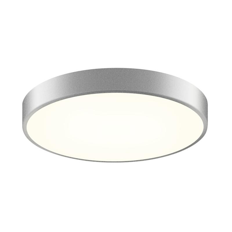 Pi 16 Inch LED Flush Mount - Bright Satin Aluminum Finish