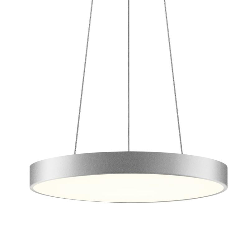 Pi 20 Inch LED Pendant Light - Bright Satin Aluminum Finish