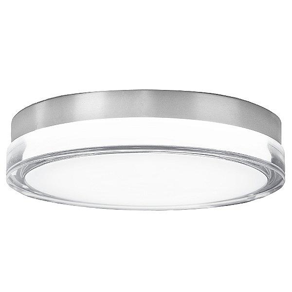Pi 12" LED Round Flush Mount - Stainless Steel Finish