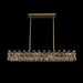 Piazze Linear Suspension - Brushed Champagne Gold Finish