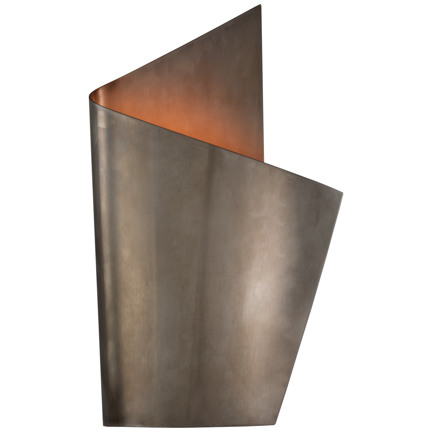 Piel Right Wrapped Sconce - Pewter Finish