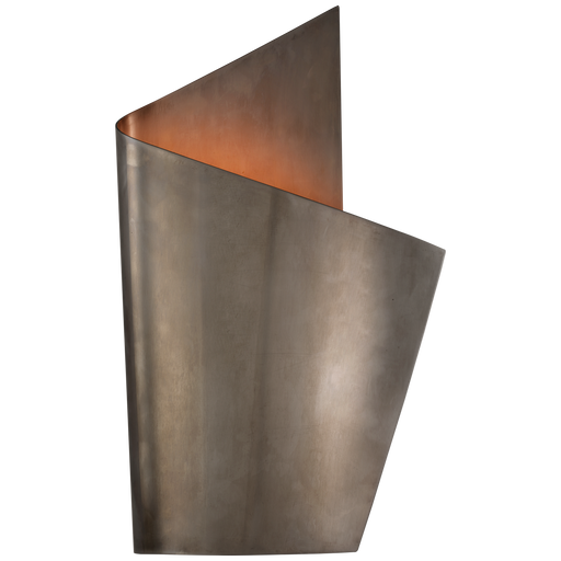 Piel Right Wrapped Sconce - Pewter Finish