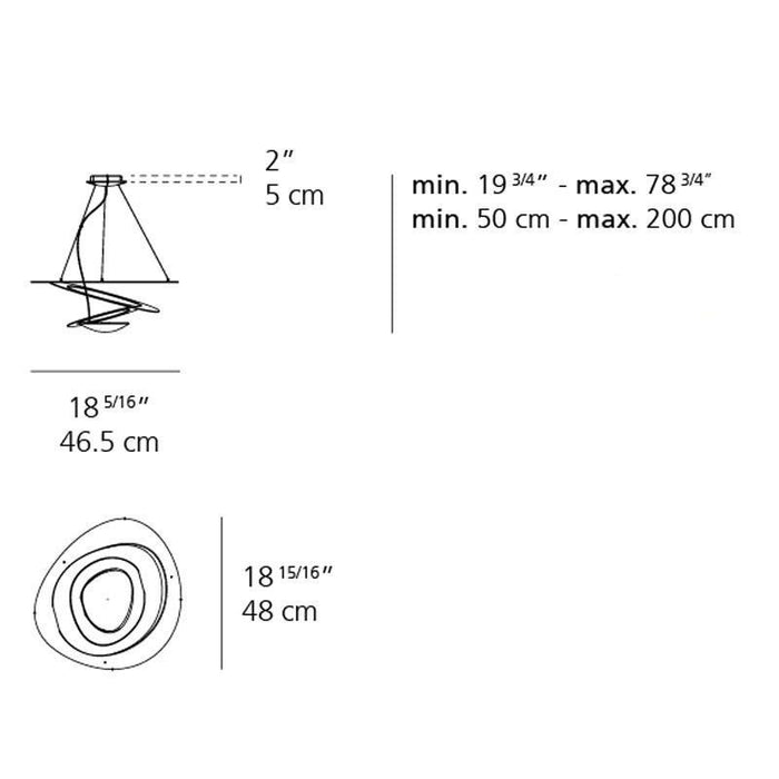 Pierce Micro LED Suspension - Diagram