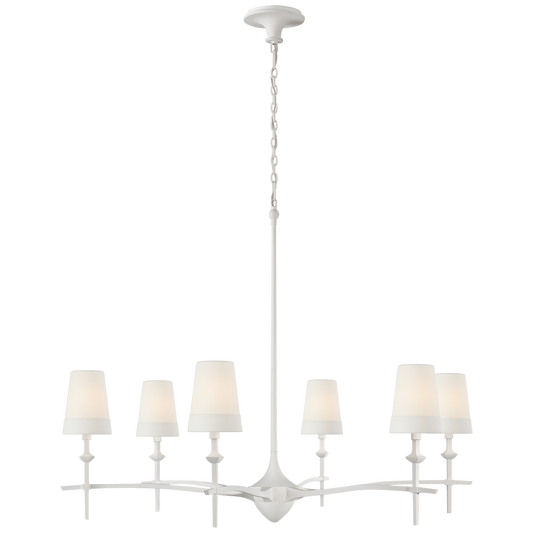 Pippa Grande Chandelier - Plaster White Finish