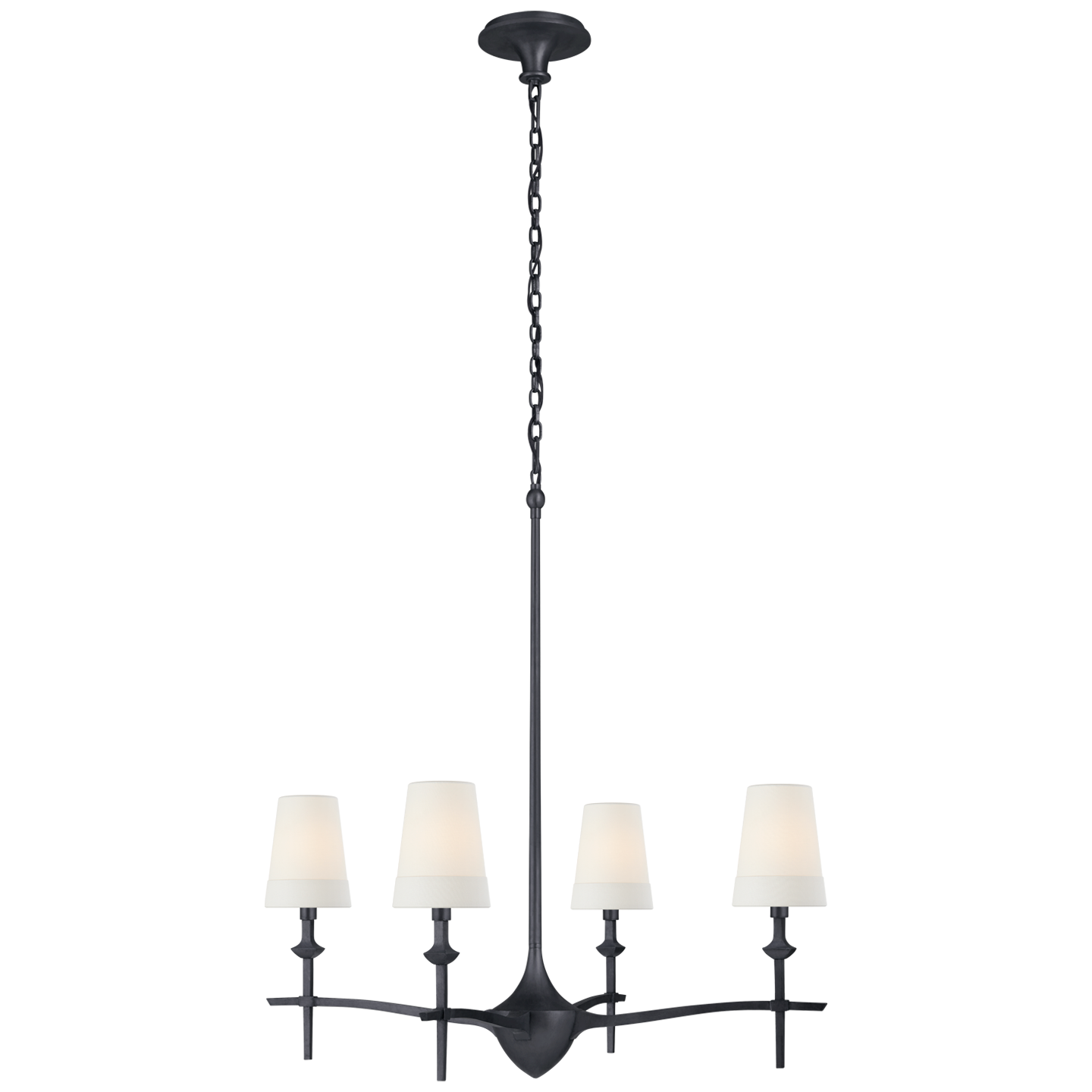 Pippa Large Chandelier - Aged Iron Finish