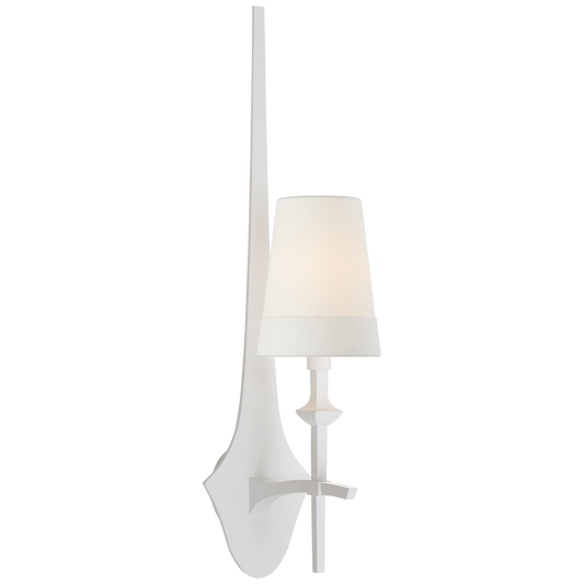 Pippa Medium Sconce - Plaster White Finish