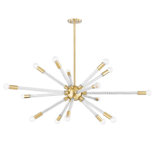 Pippin Chandelier - Aged Brass Finish