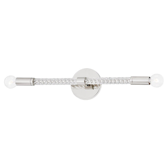 Pippin 2-Light Wall Sconce - Polished Nickel Finish