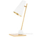 Piton Table Lamp - Aged Brass/Soft White Finish