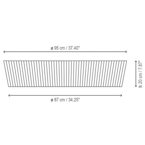 Plafonet 03 Fonda Europa Ceiling Light - Diagram