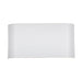 Plateau Small Outdoor LED Wall Sconce - White Finish