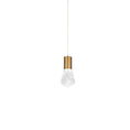 Load image into Gallery viewer, Plum Mini Pendant - Aged Brass Finish
