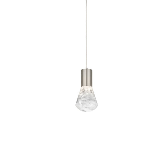 Plum Mini Pendant - Satin Nickel Finish