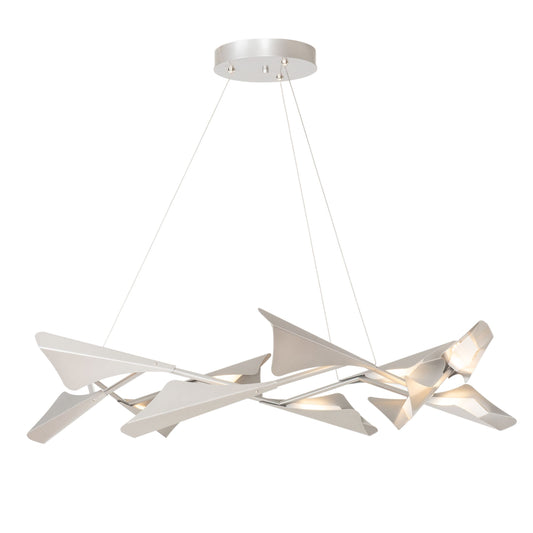 Plume LED Chandelier - Vintage Platinum Finish