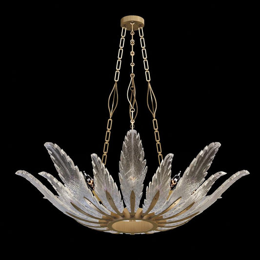 Plume Pendant 894040 - Gold Leaf Finish