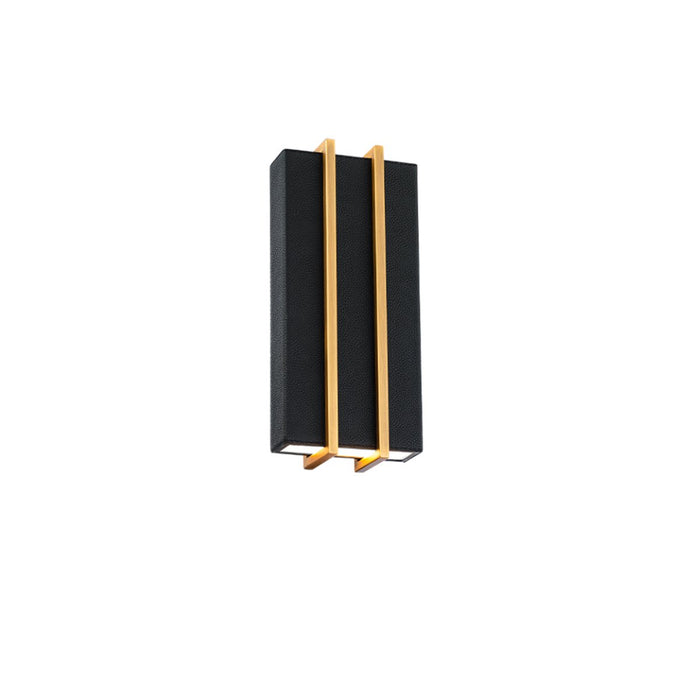 Poet Wall Sconce - Black & Aged Brass Finish