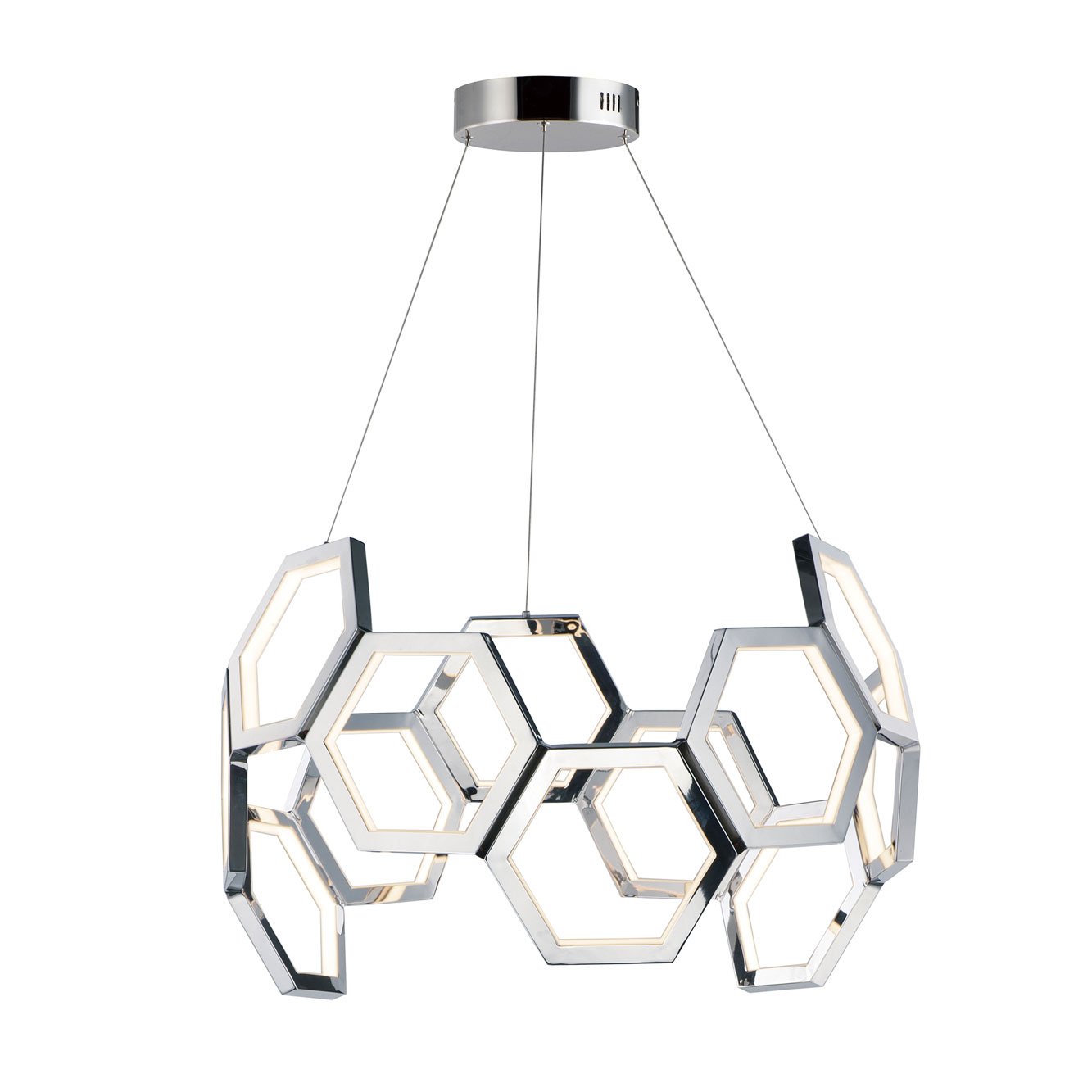 Polygon Pendant - Polished Chrome