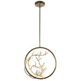 Load image into Gallery viewer, Portal LED Pendant Golden Silver Finish
