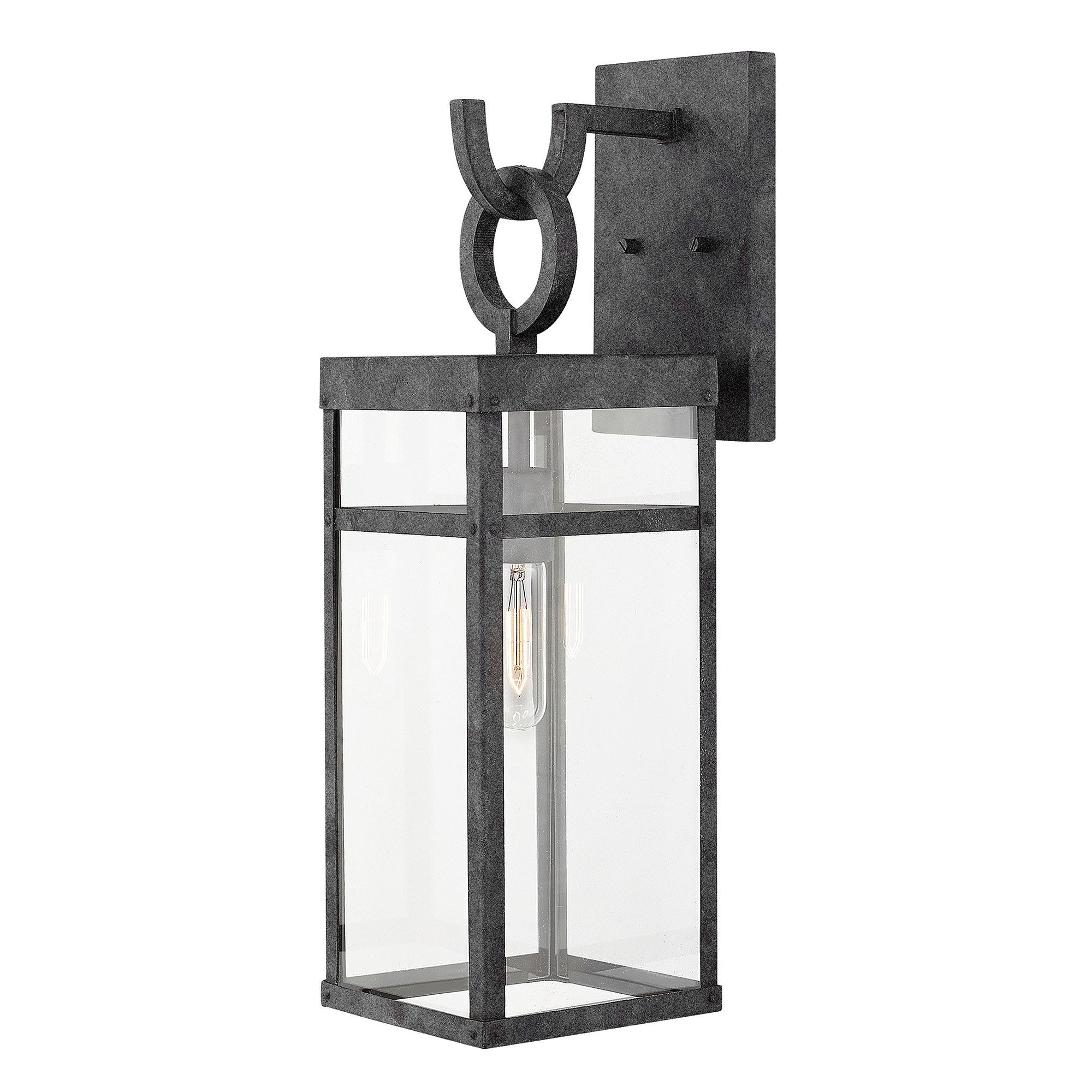 Ported Medium Outdoor Wall Sconce - Aged Zinc
