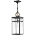 Load image into Gallery viewer, Porter Small Outdoor Pendant - Black/Burnished Bronze Finish
