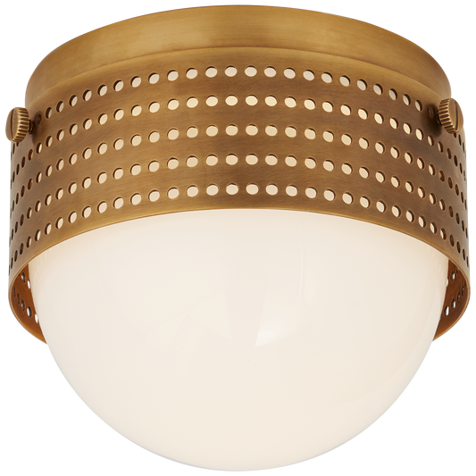 Precision Solitaire Flush Mount - Antique Burnished Brass