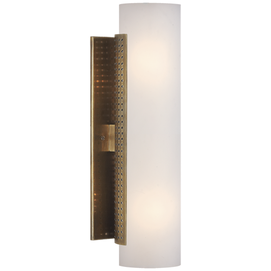 Precision Cylinder Sconce - Antique-Burnished Brass