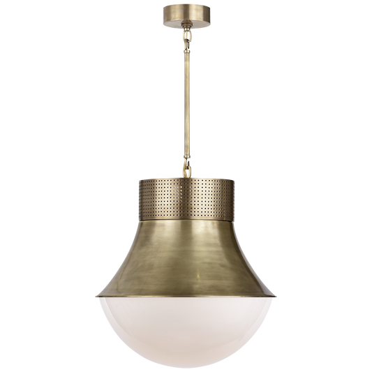 Precision Small Pendant - Antique Burnished Brass