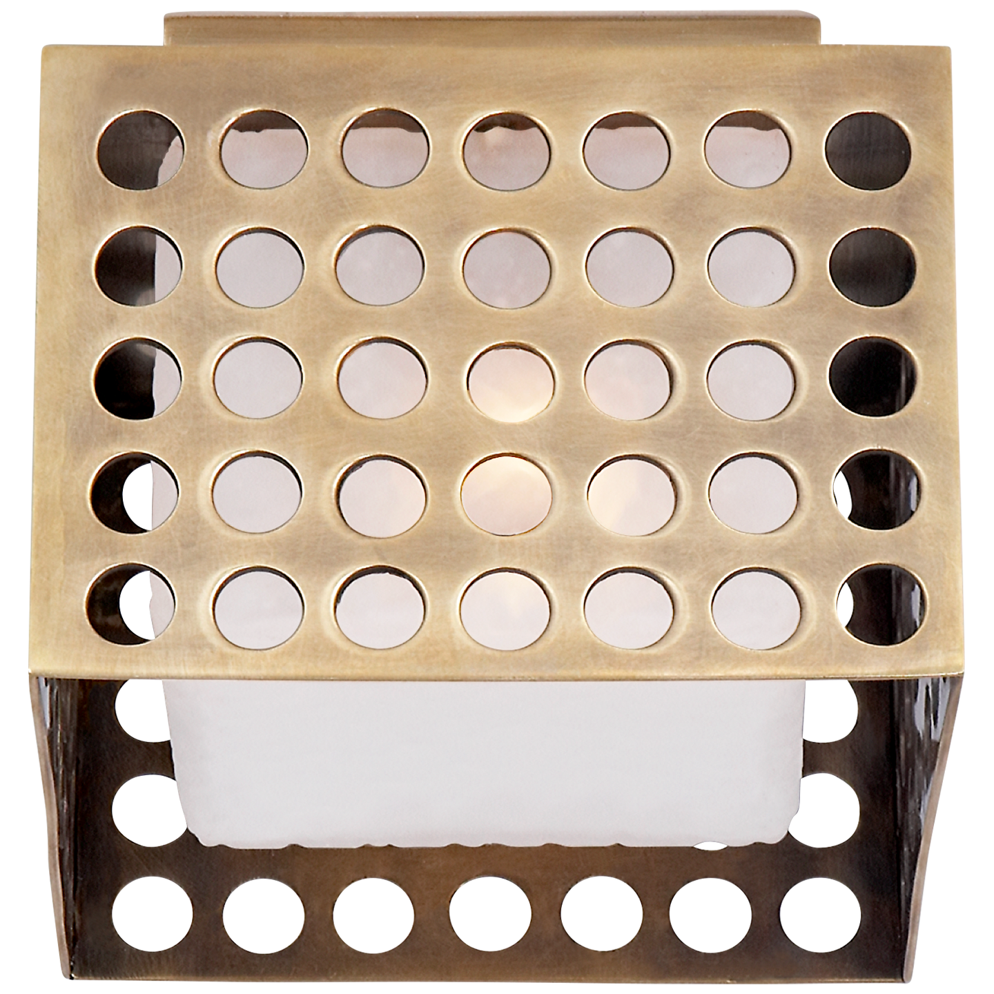 Precision Small Square Flush Mount - Antique Burnished Brass