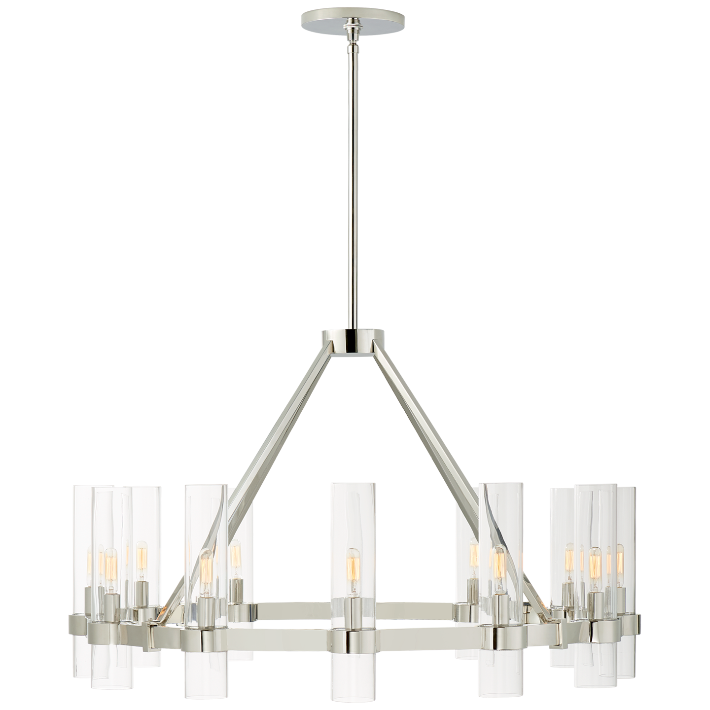 Presidio Medium Chandelier - Polished Nickel Finish