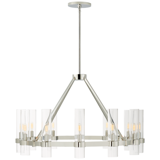 Presidio Medium Chandelier - Polished Nickel Finish