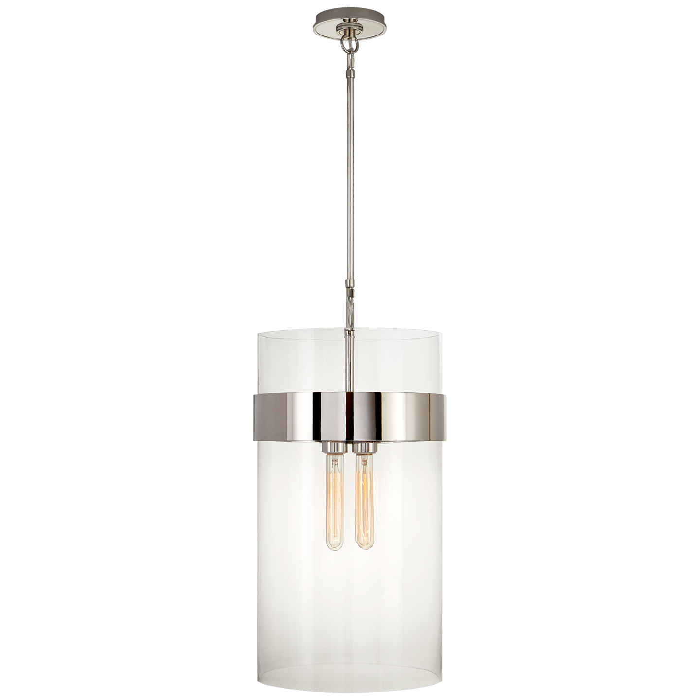 Presidio Medium Pendant - Polished Nickel Finish