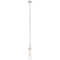 Load image into Gallery viewer, Presidio Petite Tall Pendant Clear Glass - Polished Nickel Finish 
