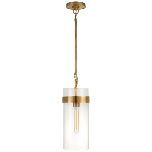 Presidio Small Pendant - Hand-Rubbed Antique Brass Finish