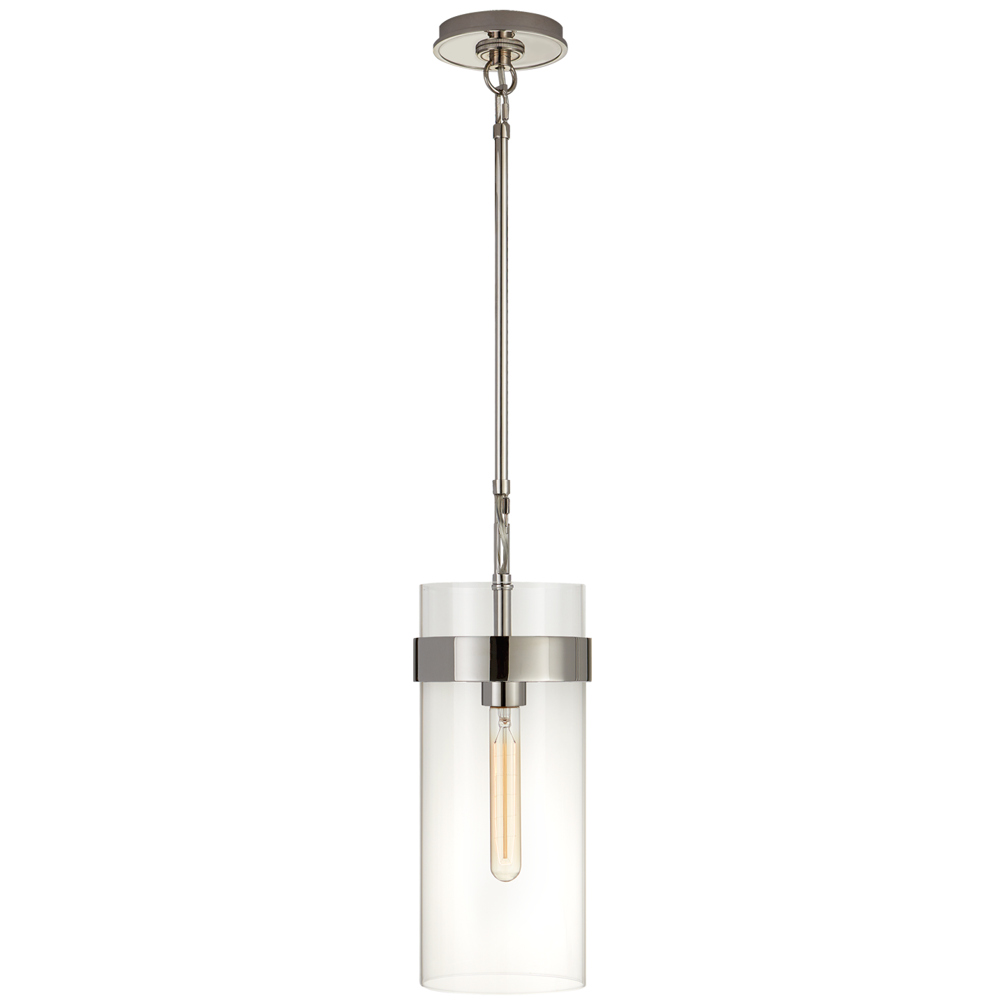 Presidio Small Pendant - Polished Nickel Finish